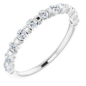 Platinum 1/2 CTW Diamond Anniversary Band  - 123675:6027:P