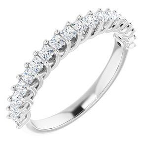 Platinum 1/2 CTW Diamond Anniversary Band - 123929:6035:P