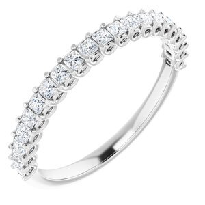 Platinum 1/2 CTW Diamond Anniversary Band - 123973:6027:P