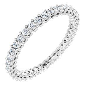 Platinum 1/2 CTW Diamond Eternity Band  - 123593:60015:P