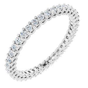 Platinum 1/2 CTW Diamond Eternity Band  - 123593:60136:P
