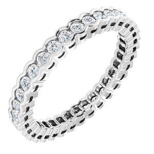 Platinum 1/2 CTW Diamond Eternity Band  - 123597:60015:P