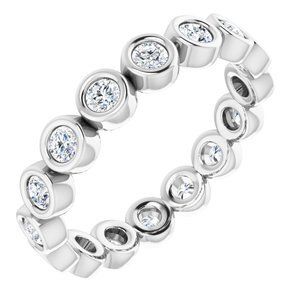 Platinum 1/2 CTW Diamond Eternity Band - 123624:60035:P