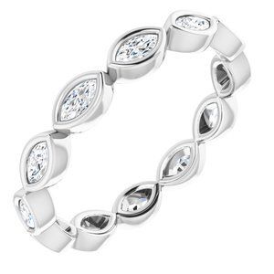 Platinum 1/2 CTW Diamond Eternity Band  - 123624:60207:P