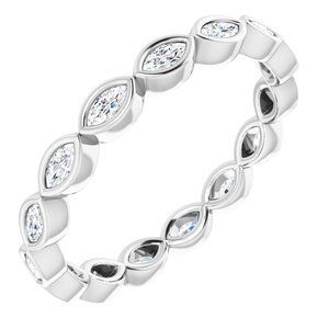 Platinum 1/2 CTW Diamond Eternity Band  - 123624:60211:P