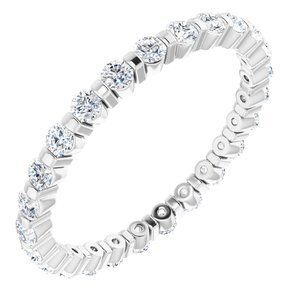 Platinum 1/2 CTW Diamond Eternity Band  - 123625:60019:P