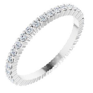 Platinum 1/2 CTW Diamond Round Eternity Band Size 6 - 122107:60058:P