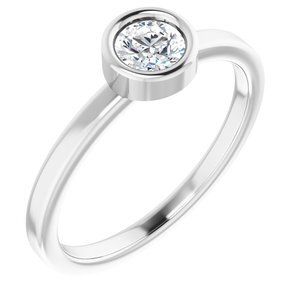 Platinum 1/3 CT Diamond Ring - 71806:6321:P