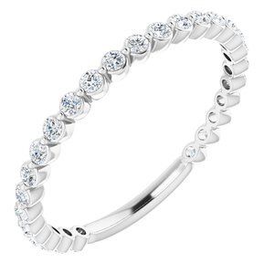 Platinum 1/3 CTW Diamond Anniversary Band  - 123013:611:P