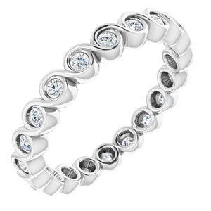 Platinum 1/3 CTW Diamond Eternity Band   - 123595:60015:P