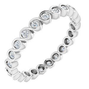 Platinum 1/3 CTW Diamond Eternity Band  - 123595:60051:P