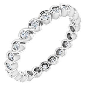Platinum 1/3 CTW Diamond Eternity Band  - 123595:60087:P