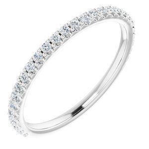 Platinum 1/4 CTW Diamond Anniversary Band - 123041:603:P