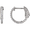 Platinum 1/4 CTW Diamond Inside-Outside 14.5 mm Hoop Earrings - 650183:136:P