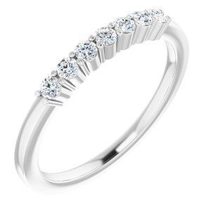 Platinum 1/5 CTW Diamond Anniversary Band - 122844:60020:P