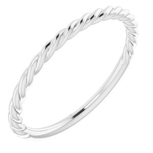 Platinum 1.5 mm Twisted Rope Band Size 9 - 51515:129:P