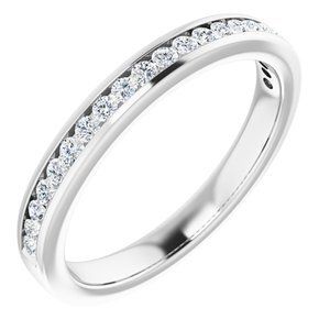 Platinum 1/6 CTW Diamond Anniversary Band  - 122981:60082:P