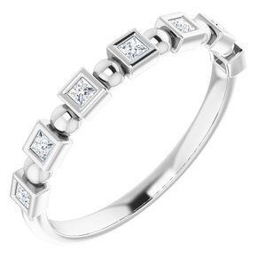 Platinum 1/6 CTW Diamond Anniversary Band  - 123631:6051:P