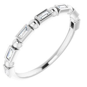 Platinum 1/8 CTW Diamond Anniversary Band  - 123631:6079:P
