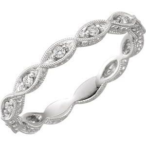 Platinum 1/8 CTW Diamond Anniversary Band  - 69817:6025:P