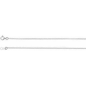 Platinum 1 mm Adjustable Diamond-Cut Cable 16-18" Chain  - CH123:60000:P