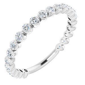 Platinum 3/4 CTW Diamond Anniversary Band - 123013:604:P