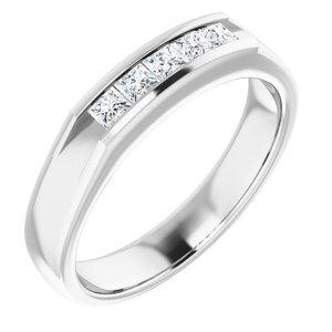 Platinum 3/4 CTW Diamond Band - 122785:60027:P