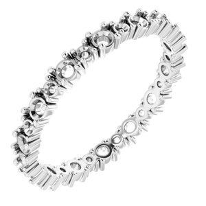 Platinum 3/4 CTW Diamond Eternity Band   - 123628:60070:P