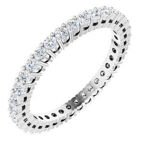 Platinum 3/4 CTW Diamond Eternity Band Size 6 - 122980:60191:P