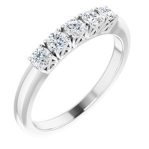 Platinum 3/8 CTW Diamond Anniversary Band - 122859:60015:P
