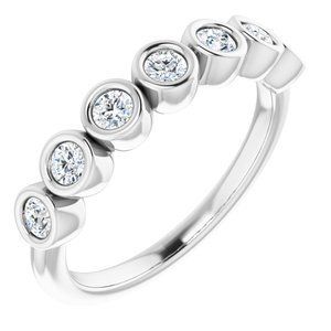 Platinum 3/8 CTW Diamond Anniversary Band   - 123401:6003:P