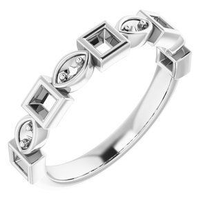 Platinum 3/8 CTW Diamond Anniversary Band  - 123633:6063:P