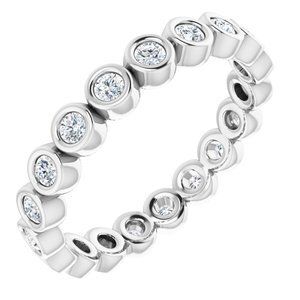 Platinum 3/8 CTW Diamond Eternity Band - 123624:60031:P