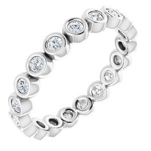 Platinum 3/8 CTW Diamond Eternity Band  - 123624:60127:P