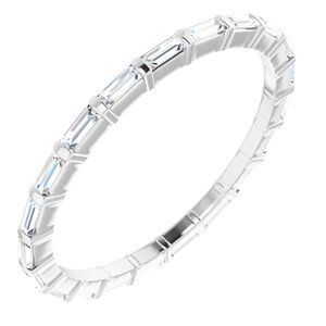 Platinum 3/8 CTW Diamond Eternity Band  - 123625:60211:P