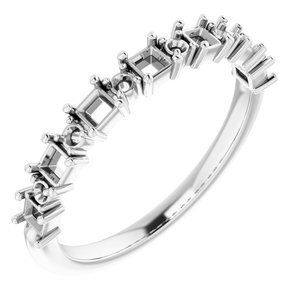 Platinum 5/8 CTW Diamond Anniversary Band   - 123629:6047:P