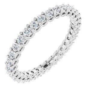 Platinum 5/8 CTW Diamond Eternity Band  - 123593:60079:P