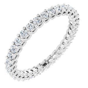 Platinum 5/8 CTW Diamond Eternity Band  - 123593:60140:P