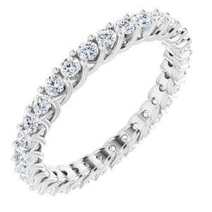 Platinum 5/8 CTW Diamond Eternity Band  - 123643:60003:P