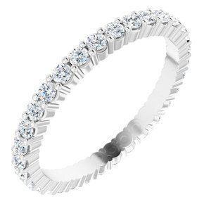 Platinum 5/8 CTW Diamond Round Eternity Band Size 6 - 122107:60061:P