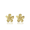 Plumeria Diamond Stud Earrings 15mm, Hawaiian Inspired  Earrings, FPE-31115D