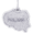 Poland Map Charm White Gold - 10-6548
