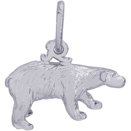 Polar Bear Charm - Sterling Silver - 10-8385-s
