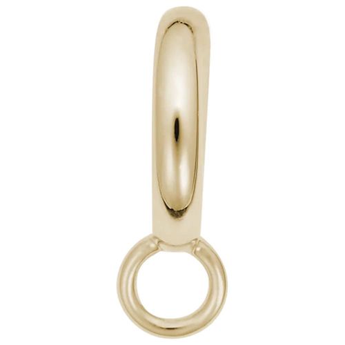 Polished Circle Charmdrop - 10K Yellow Gold - 10-9131-0-10k