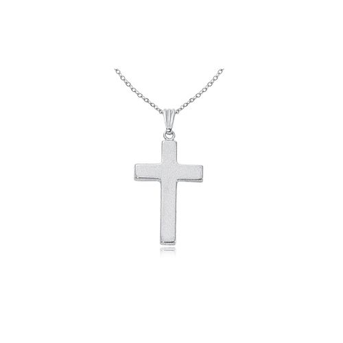 Polished Cross Pendant - Sterling Silver