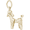 Poodle Dog Charm Gold Plated - 10-0289