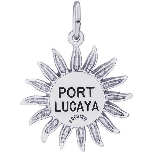 Port Lucaya Sun Large Charm - Sterling Silver
