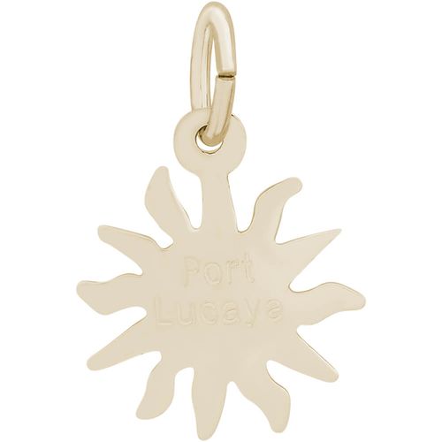 Port Lucaya Sun Small Charm - Gold Plated