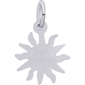 Port Lucaya Sun Small Charm - Sterling Silver