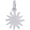 Port Lucaya Sun Small Charm - Sterling Silver